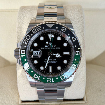 Rolex GMT-Master II Sprite 40mm Green Black Steel Black Dial Oyster Bracelet Year 2022 Ref 126720VTNR
