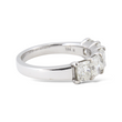Anniversary Band 2.5 CT 5 Stone Natural Diamond Radiant Cut 18K White Gold Ring