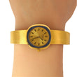 Patek Philippe Vintage Lady's Vintage 24mm Enamel Bezel 18K Yellow Gold Dial Manual Winding 1970s Ref 4124/1