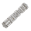 Tiffany & Co Antique Art Deco Diamond Bracelet 22 CT 950 Platinum Old European 7.25 Inch