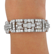 Tiffany & Co Antique Art Deco Diamond Bracelet 22 CT 950 Platinum Old European 7.25 Inch