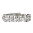 Tiffany & Co Antique Art Deco Diamond Bracelet 22 CT 950 Platinum Old European 7.25 Inch