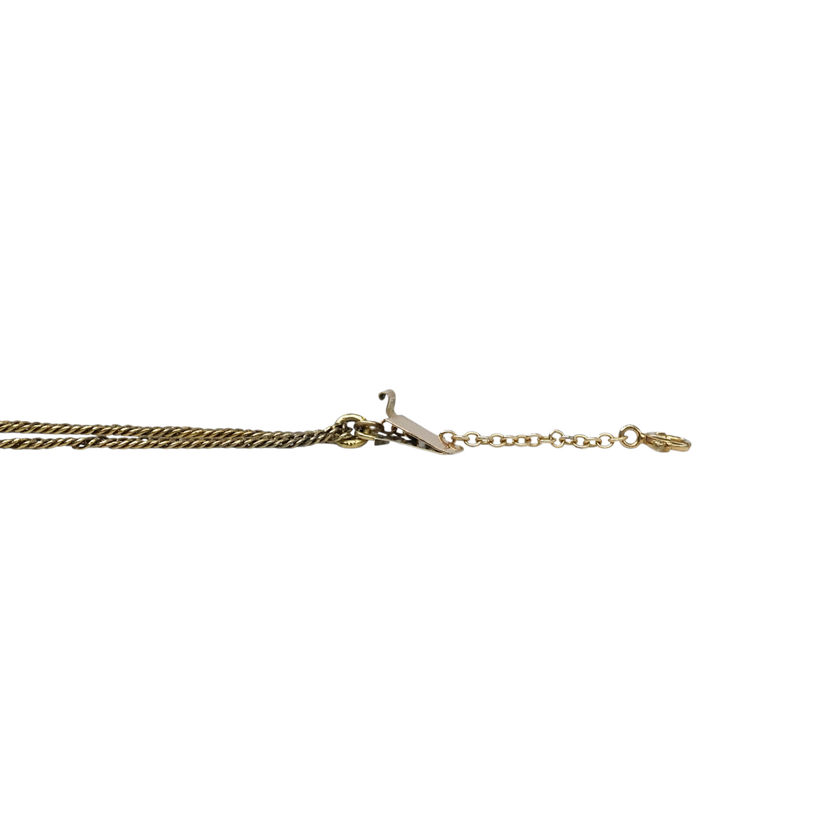Antique Natural Oval Cut Citrine Necklace 14K & 22K Yellow Gold 15 Inches close up on the chain