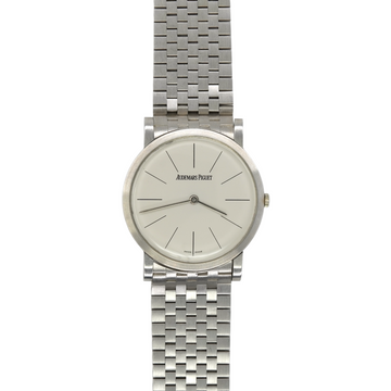 Audemars Piguet 31.5mm Ultra Thin 950 Platinum 1950's Manual Winding Art Deco Seven-Row Bracelet