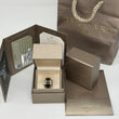 BVLGARI BULGARI B.zero1 Black Ceramic Band Ring 18K Yellow Gold Size 56 12 mm