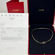 CARTIER Juste un Clou torque Necklace Small Model 18K Yellow Gold - Box, Papers