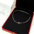 CARTIER Juste un Clou torque Necklace Small Model 18K Yellow Gold - Box, Papers