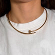 CARTIER Juste un Clou torque Necklace Small Model 18K Yellow Gold - Box, Papers