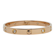 CARTIER Love 10 Diamonds Bracelet Classic Model 5.8 mm 18K Rose Gold Size 17 - Pouch, Service Papers