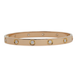CARTIER Love 10 Diamonds Bracelet Classic Model 5.8 mm 18K Rose Gold Size 17 - Pouch, Service Papers