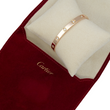 CARTIER Love 10 Diamonds Bracelet Classic Model 5.8 mm 18K Rose Gold Size 17 - Pouch, Service Papers