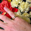 CARTIER Love 3 Diamonds Classic Model Ring 5.5 mm 18K Yellow Gold Size 62 Pouch, Service Papers