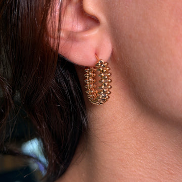 Cartier Clash de Cartier Small Model Hoop Earrings 18K Yellow Gold