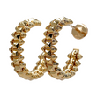 Cartier Clash de Cartier Small Model Hoop Earrings 18K Yellow Gold
