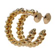 Cartier Clash de Cartier Small Model Hoop Earrings 18K Yellow Gold