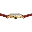 Cartier Diabolo 32mm 18K Yellow Gold White Roman Dial Quartz Leather Red Band Ref. 1420 0 Original Box and Papers Gold Deployment Buckle