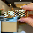 Cartier Panthère 22 18K Yellow Gold Factory Diamond Bezel White Roman Cream Dial Ref.866919