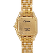 Cartier Panthère 22 18K Yellow Gold Factory Diamond Bezel White Roman Cream Dial Ref.866919