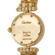 Cartier Panthère Vendome 24 mm Quartz 18K Yellow Gold Factory Diamond Bezel Cream Roman Dial Factory Diamond Bracelet and Bezel Ref WF5032FF 66925