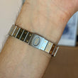 Cartier Santos Carree 29 mm Automatic Two-Tone White Roman Dial 18K Yellow Gold Steel Ref 1172961 SERVICED