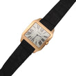 Cartier Santos Dumont 44 Manual Wind Silver Dial 18K Rose Gold Black Leather Band Ref. W2006951 FULL SET BOX PAPERS DISC 2008