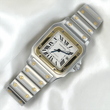 Cartier Santos Galbée 29 Automatic Two-Tone Silver Roman Dial 18K Yellow Gold Steel Ref. 2319