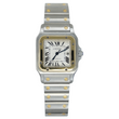 Cartier Santos Galbée 29 Automatic Two-Tone Silver Roman Dial 18K Yellow Gold Steel Ref. 2319