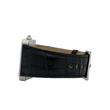 Cartier Tank Divan XL 38mm Automatic White Roman Dial Steel Black Leather Band REF 2612