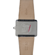 Cartier Tank Divan XL 38mm Automatic White Roman Dial Steel Black Leather Band REF 2612