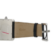 Cartier Tank Divan XL 38mm Automatic White Roman Dial Steel Black Leather Band REF 2612