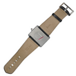 Cartier Tank Divan XL 38mm Automatic White Roman Dial Steel Black Leather Band REF 2612