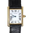 Cartier Tank Louis Cartier Extra Thin 18K Yellow Gold Manual Winding White Dial Deployment Buckle Original Pouch International Warranty Paperwork