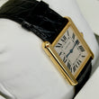 Cartier Tank Solo 27mm 18K Yellow Gold Steel Quartz White Roman Dial Black Leather Band ORIGINAL BOX REF 3167 REF W5200004