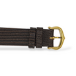 Cartier Vendome Must De Cartier 30mm Quartz Gold Plated Silver Leather Brown Band 1990s Vermeil 20 Microns Ref 590003