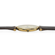 Cartier Vendome Must De Cartier 30mm Quartz Gold Plated Silver Leather Brown Band 1990s Vermeil 20 Microns Ref 590003