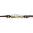 Cartier Vendome Must De Cartier 30mm Quartz Gold Plated Silver Leather Brown Band 1990s Vermeil 20 Microns Ref 590003