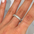 Contemporary 2.74 CT Emerald Cut Natural Earth Mined Diamond Eternity Band Classic Eternity Band 14K White Gold