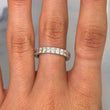 Contemporary 2.74 CT Emerald Cut Natural Earth Mined Diamond Eternity Band Classic Eternity Band 14K White Gold