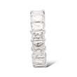 Diamond Radiant Cut Eternity Band 8.20 CT Classic Wedding Ring 18K White Gold Size 6.5