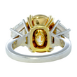 Contemporary Fancy Yellow 8.22 CT GIA Natural Diamond Ring 18K Yellow Gold Platinum Size 6.75