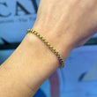 DAVID YURMAN Box Chain Bracelet 3.4 mm 18K Yellow Gold 7.5 Inches