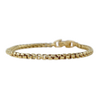 DAVID YURMAN Box Chain Bracelet 3.4 mm 18K Yellow Gold 7.5 Inches