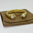 DAVID YURMAN Cable Diamond Heart Cuff Bracelet 18K Yellow Gold 0.60 CTW