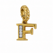 DAVID YURMAN F Initial Pavé Charm Diamond Pendant 18K Yellow Gold