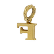 DAVID YURMAN F Initial Pavé Charm Diamond Pendant 18K Yellow Gold