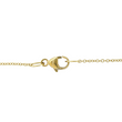 DAVID YURMAN W Initial Charm Pendant Diamond Necklace 18K Yellow Gold