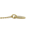 DAVID YURMAN W Initial Charm Pendant Diamond Necklace 18K Yellow Gold