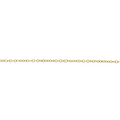 DAVID YURMAN W Initial Charm Pendant Diamond Necklace 18K Yellow Gold