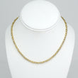 Vintage Natural Diamond Necklace 3 CT VS 17K Yellow Gold 15.85 Inches
