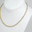 Vintage Natural Diamond Necklace 3 CT VS 17K Yellow Gold 15.85 Inches